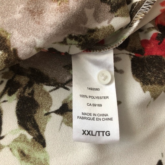 Mario Serrani Red and Brown Asymmetrical Tank Top - Picture 4 of 7